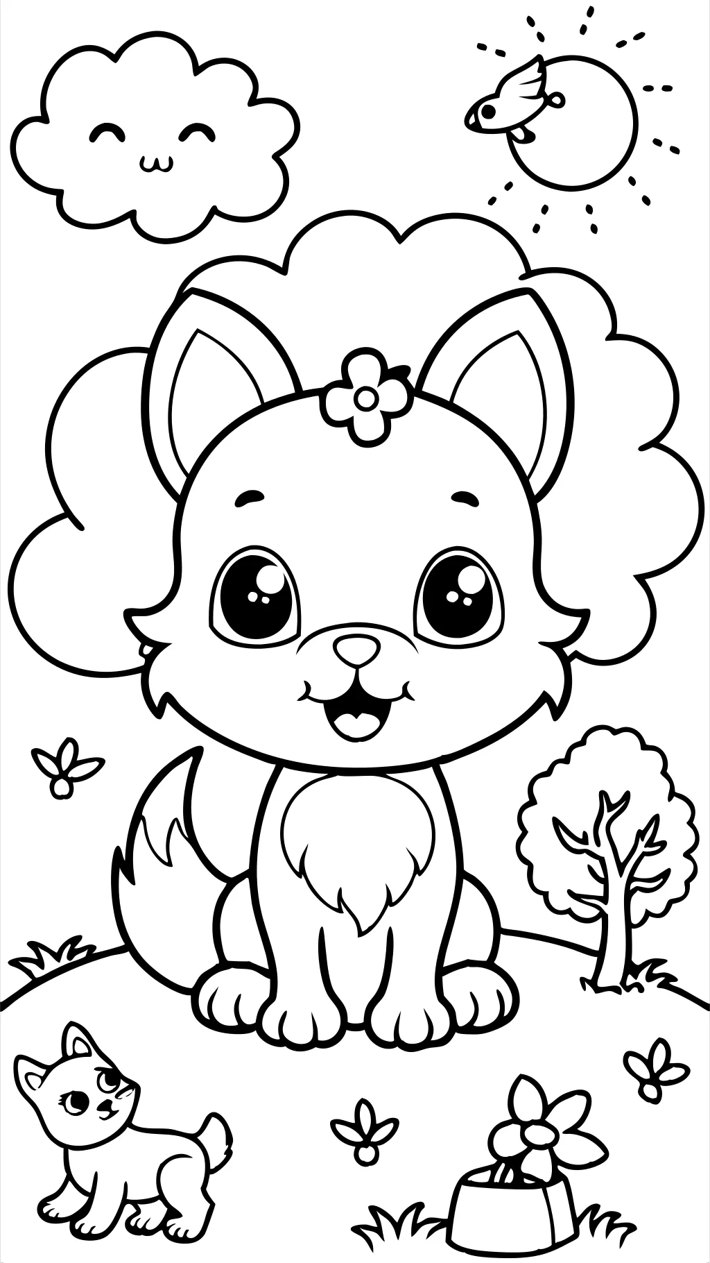 cute coloring pages animals